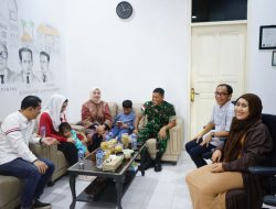 Danlanud RHF dan Wakil Bupati Bintan Halal Bihalal Kunjungi Kediamannya Ketua PWI Kepri