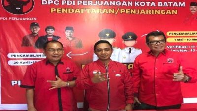 PDIP Tetapkan Sikap: Harus Jadi Pengusung Calon di Pilkada Batam 2024