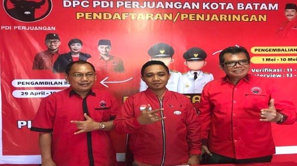 PDIP Tetapkan Sikap: Harus Jadi Pengusung Calon di Pilkada Batam 2024