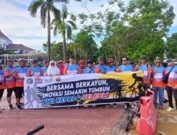 PWI Kepri dan TELKOM Rayakan HUT Telkom Ke-59 dengan Gowes Bersama di Batam