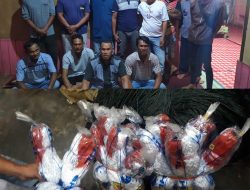 Ultras HMR Serahkan Bantuan Jaring Tangkap Udang untuk Nelayan Lingga