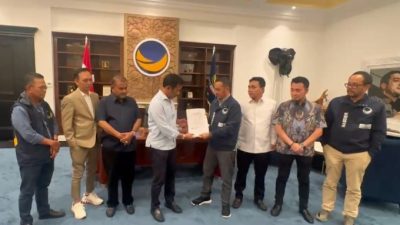 Muhammad Rudi-Aunur Rafiq, Pasangan Pertama yang Terima Form B-1 KWK dari Nasdem untuk Pilkada