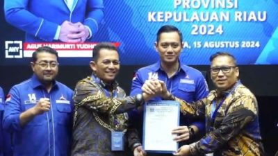 Partai Demokrat secara resmi memberikan rekomendasi dukungan kepada Ansar Ahmad dan Nyanyang Haris Pratamura sebagai pasangan calon Gubernur dan Wakil Gubernur Provinsi Kepulauan Riau (Kepri) dalam Pilgub 2024.