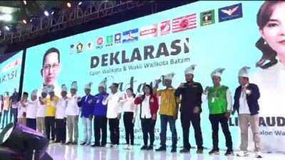 Deklarasi ASLI Menggemparkan Batam, Amsakar-Li Claudia Janji Tangani Air Bersih dan Banjir