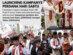 HM Rudi dan Aunur Rafiq Tunda Launching Kampanye Perdana, Dijadwalkan Ulang pada Sabtu