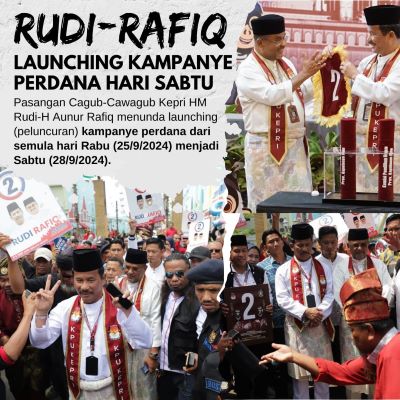 HM Rudi dan Aunur Rafiq Tunda Launching Kampanye Perdana, Dijadwalkan Ulang pada Sabtu