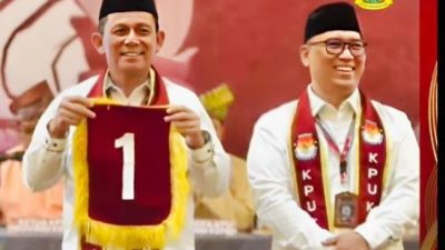 Ansar Ahmad-Nyanyang Haris Raih Nomor Urut 1 di Pilkada Kepri 2024: Simbol Kemenangan "SAYANG"