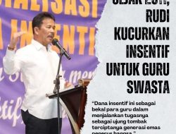 Sejak 2011 Beri Insentif, Rudi Pastikan Bantuan untuk Guru Swasta Tepat Sasaran dengan Aplikasi Baru