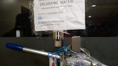 Dewan Pers Gembok Kantor PWI Pusat, Hendry Ch Bangun Diusir dari Gedung Dewan Pers