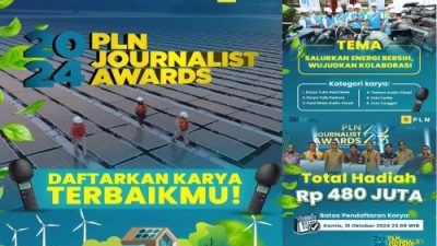 PLN Gelar Kompetisi Jurnalistik Tahunan "PLN Journalist Awards 2024" dengan Tema Energi Bersih