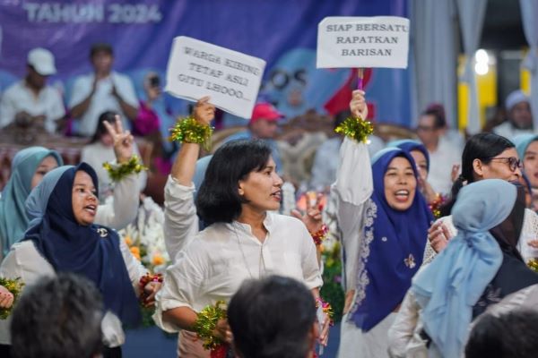Kampanye ASLI di Batu Aji Disambut Atraksi Emak-emak, Kampanye di Victoria Membludak