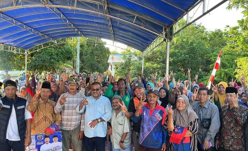Kampanye Tatap Muka di Kundur Barat, Aunur Rafiq Dapat Dukungan Kuat dari Warga Karimun