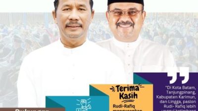 Rudi-Rafiq Unggul di Batam, Karimun, Tanjungpinang, dan Lingga Menjelang Pilkada Kepri 2024