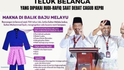 Mengenal Baju Melayu Teluk Belanga yang Dipakai Rudi-Rafiq saat Debat Cagub Kepri