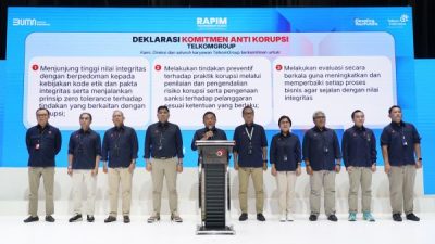 TelkomGroup Deklarasikan Komitmen Anti Korupsi Jelang Hari Antikorupsi Sedunia 2024