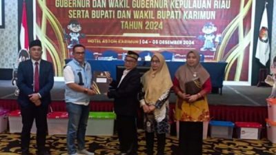 KPU Karimun Tetapkan Hasil Pilkada 2024, Rudi-Rafiq Unggul di Pilgub, Iskandar-Rocky Terdepan di Pilbup
