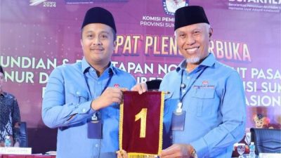 Mahyeldi-Vasko Ruseimy Menang Telak Pilkada Sumbar 2024 di Padang, Raih 83,8% Suara
