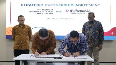 PT Telkom Infrastruktur Indonesia dan MyRepublic Jalin Kerja Sama Strategis Hadirkan Akses Internet Berkualitas di Indonesia