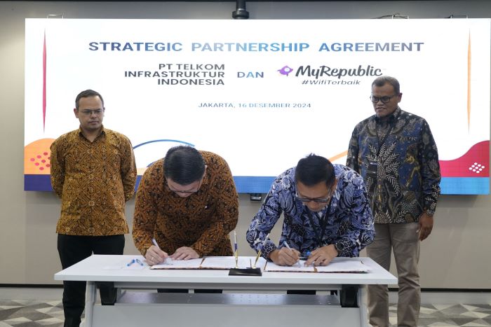PT Telkom Infrastruktur Indonesia dan MyRepublic Jalin Kerja Sama Strategis Hadirkan Akses Internet Berkualitas di Indonesia