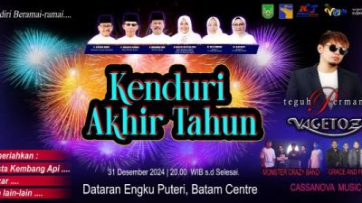 Wali Kota Batam Ajak Masyarakat Meriahkan Pesta Kenduri Akhir Tahun di Dataran Engku Putri