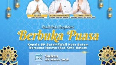 Amsakar Achmad Undang Masyarakat Batam untuk Buka Puasa Bersama, Pererat Silaturahmi