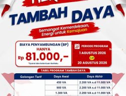 Sambut HUT RI, PLN Batam Buka Promo Tambah Daya Rp81 Ribu hingga 20 Agustus